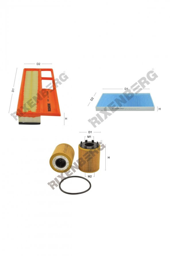 Fiat Siena (173) 1.3 Jtd – Purflux Gövdeli 70 Hp 03 > Rixenberg Filtre Bakım Seti ürün görseli