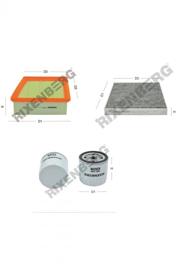 Ford B-Max 1.6 Ti-Vct  105 Hp 12 > Rixenberg Filtre Bakım Seti ürün görseli