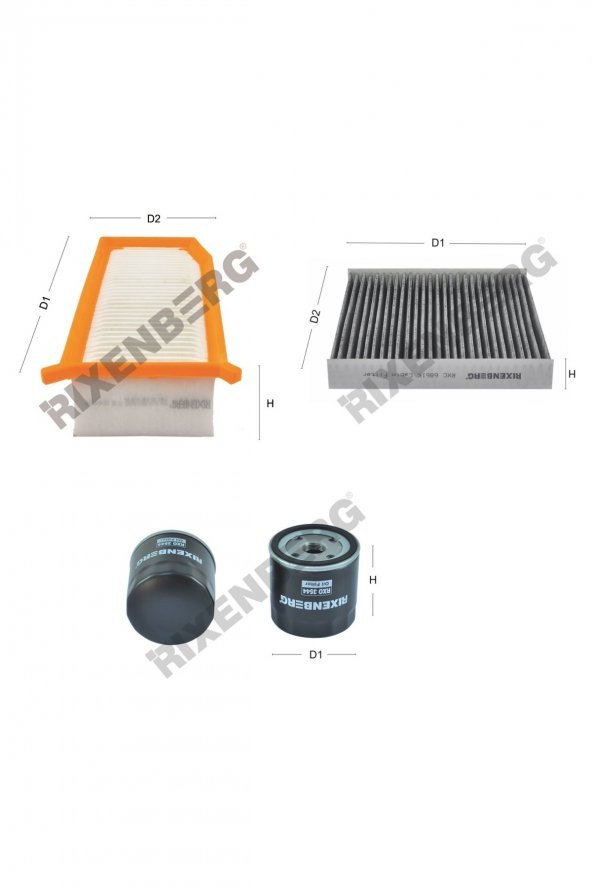 Dacia Sandero II  1.5 Dci 75-90 Hp 13 > Rixenberg Filtre Bakım Seti ürün görseli