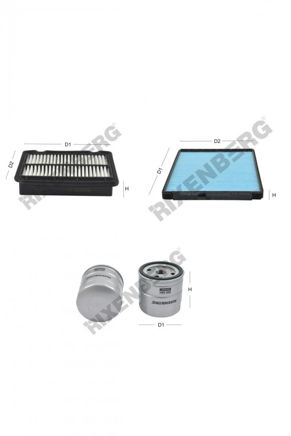 Chevrolet Aveo 1.5/1.6  84-105 Hp 05 > Rixenberg Filtre Bakım Seti ürün görseli