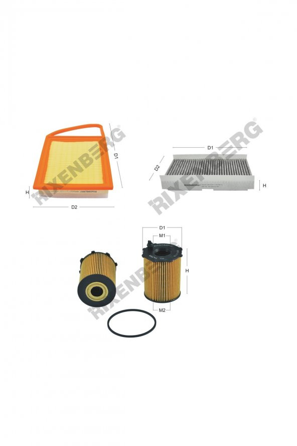 Citroen Ds4  1.6 e-Hdi  112 Hp 14 > Rixenberg Filtre Bakım Seti ürün görseli