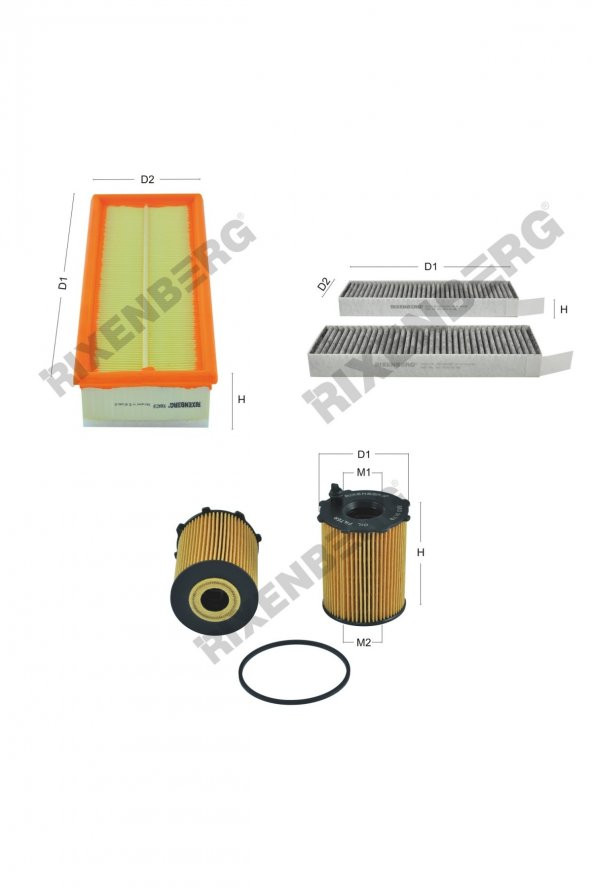 Citroen C4 Picasso /Grand C4 Picasso 1.6 Hdi 109 Hp 06 > Rixenberg Filtre Bakım Seti ürün görseli