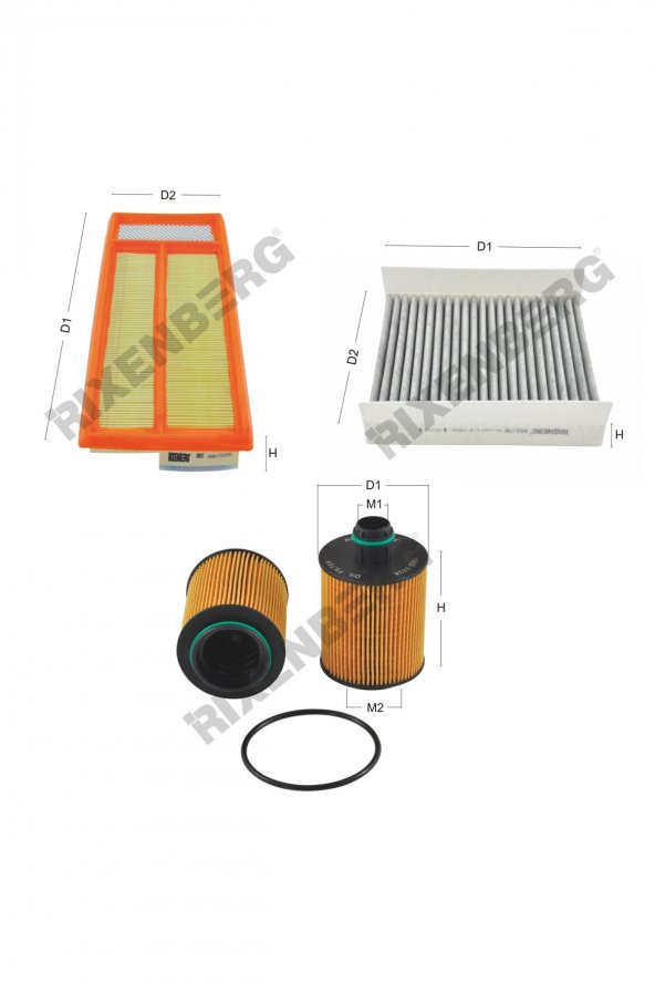 Citroen Nemo 1.3 Hdi 75 Hp 10 > Rixenberg Filtre Bakım Seti ürün görseli