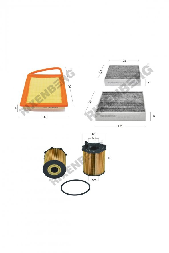 Citroen Ds3 1.6 Hdi 92 Hp 10 > Rixenberg Filtre Bakım Seti ürün görseli