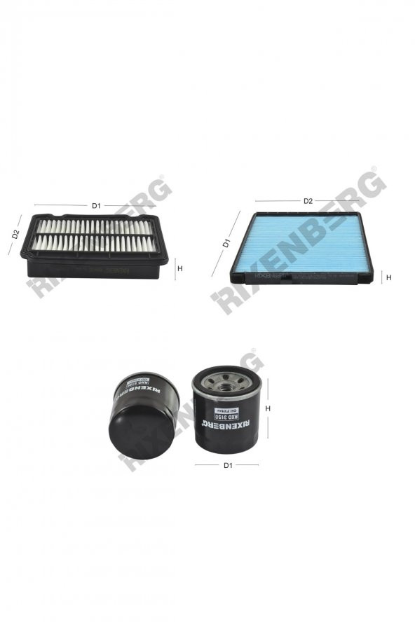 Chevrolet Aveo 1.2  72-75 Hp 06 > Rixenberg Filtre Bakım Seti