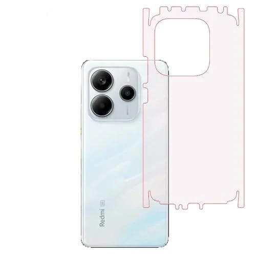 Redmi Note 14 ile Uyumlu PARLAK TPU Arka Kaplama 360