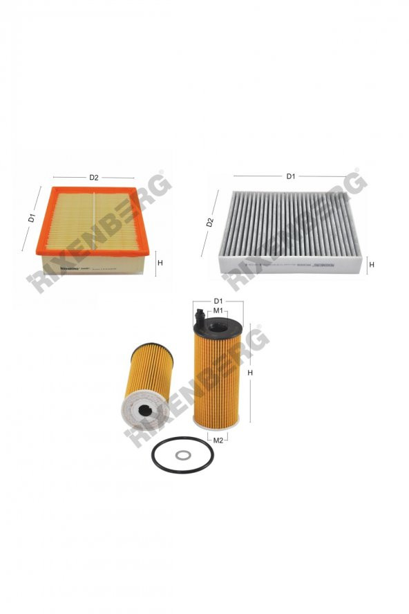 Bmw 325 d Gran Tourismo (F34) 218 Hp 13 > Rixenberg Filtre Bakım Seti ürün görseli