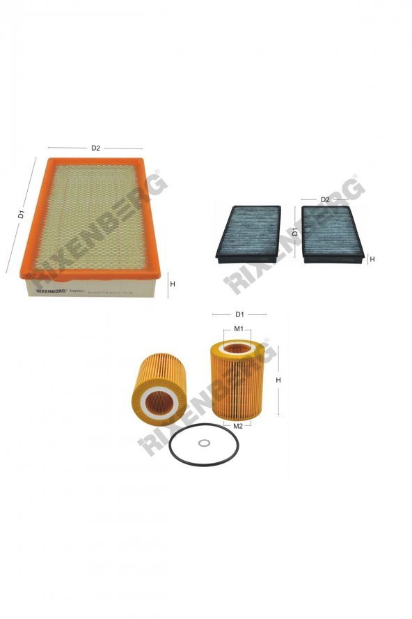 Bmw 740 d (E65) 258 Hp 02-05 Rixenberg Filtre Bakım Seti ürün görseli