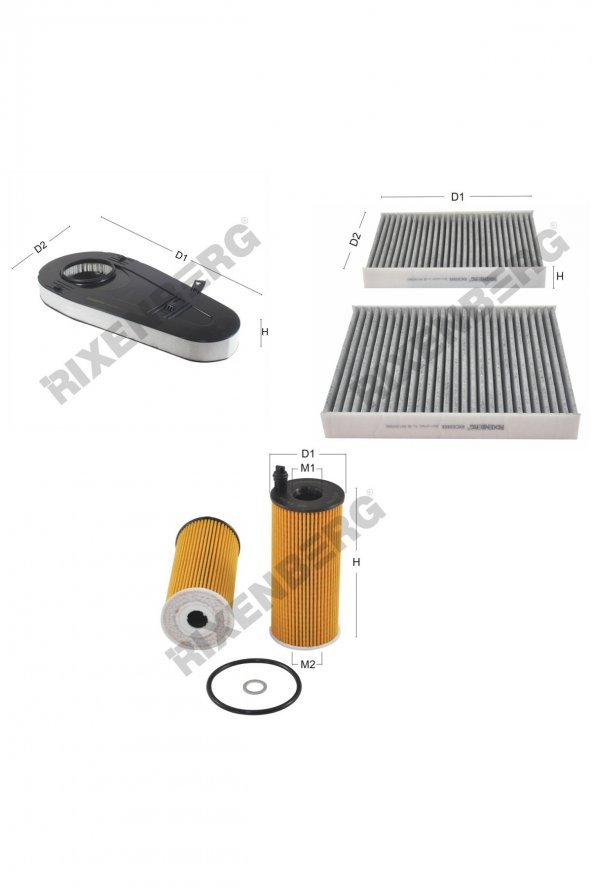 Bmw 525 d 2.0 (F10/11) 211-218 Hp 11 > Rixenberg Filtre Bakım Seti ürün görseli