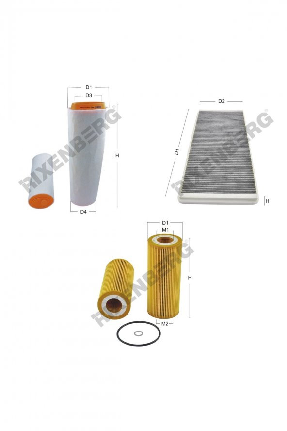 Bmw X5  3.0 d (E53) 218 Hp 03-06 Rixenberg Filtre Bakım Seti ürün görseli