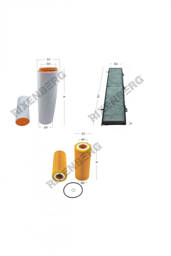Bmw 316i (E36) 102 Hp 93-99 Rixenberg Filtre Bakım Seti