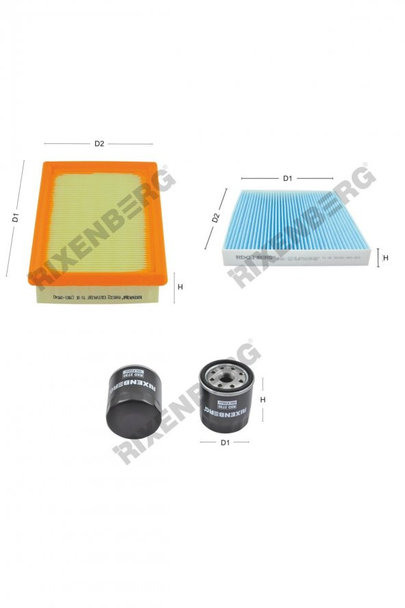 Bmw 320 d / 320 d Ed (F30/31) 163-184 Hp 11 > Rixenberg Filtre Bakım Seti ürün görseli