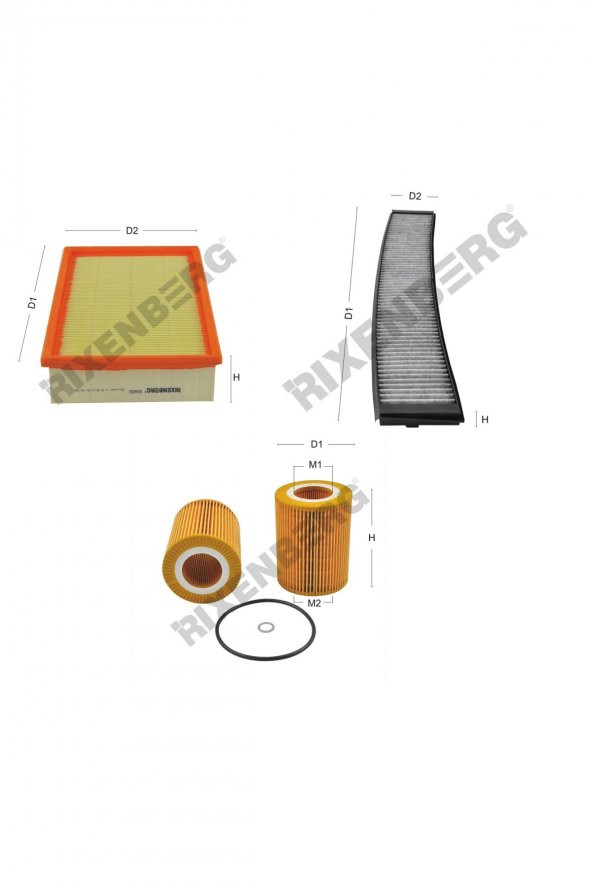 Bmw 325i/Ci (E46) 192 Hp 00-07 Rixenberg Filtre Bakım Seti ürün görseli