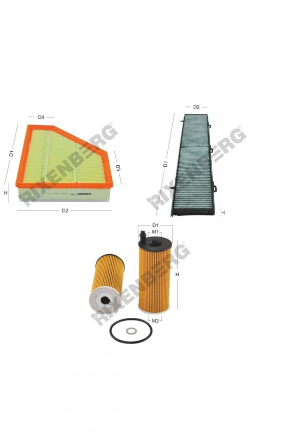Bmw X1  16 d (E84) 116 Hp 12 > Rixenberg Filtre Bakım Seti ürün görseli
