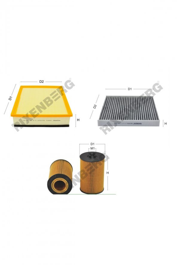 Bmw 320 d Gran Tourismo (F34) 184 Hp 13 > Rixenberg Filtre Bakım Seti ürün görseli