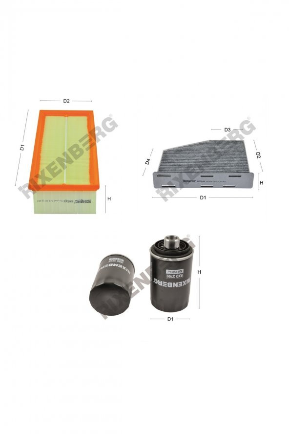 Volkswagen Passat 1.8 Tsi (36) 152 Bg  11 > Rixenberg Filtre Bakım Seti ürün görseli