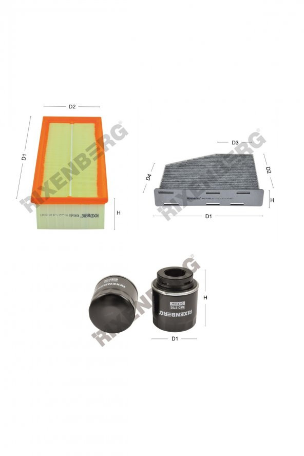 Volkswagen Passat 1.4 Tsi (36.357) 160 Bg  10 > Rixenberg Filtre Bakım Seti ürün görseli