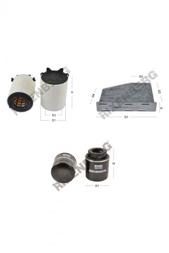 Volkswagen Golf VI 1.2 Tsi  105 Bg  09 >  Rixenberg Filtre Bakım Seti ürün görseli