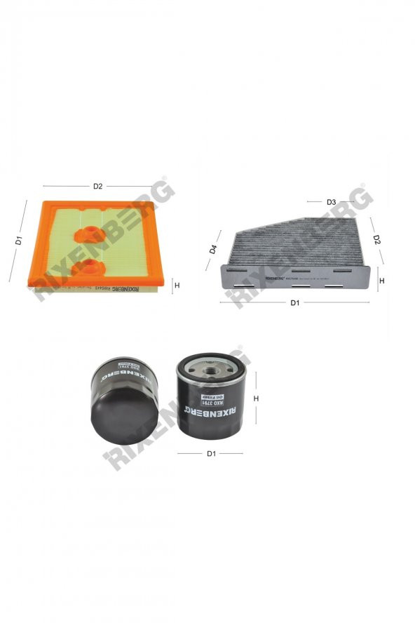 Volkswagen Golf VI 1.4 Tsi (517) 125 Bg  13 > Rixenberg Filtre Bakım Seti ürün görseli