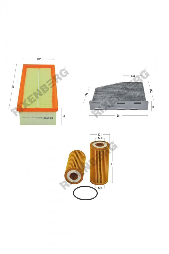 Volkswagen Passat 1.8 Tsi (36) 170 Bg  13 > Rixenberg Filtre Bakım Seti ürün görseli