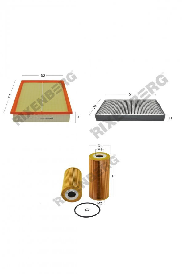 Volkswagen Crafter 2.5 Tdi (2e) 136 Bg  06 >  Rixenberg Filtre Bakım Seti ürün görseli
