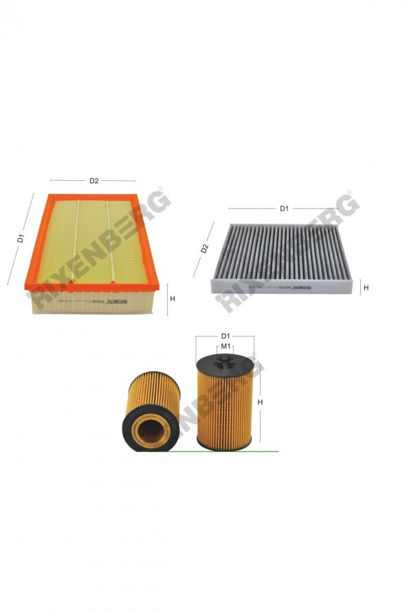 Volkswagen Arteon 2.0 Tdi (3H) 240 Bg  17 >  Rixenberg Filtre Bakım Seti ürün görseli