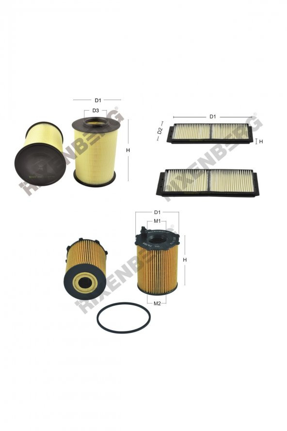 Mazda 3 (BL) 1.6 Mz-Cd 115 Bg  10 > Rixenberg Filtre Bakım Seti ürün görseli