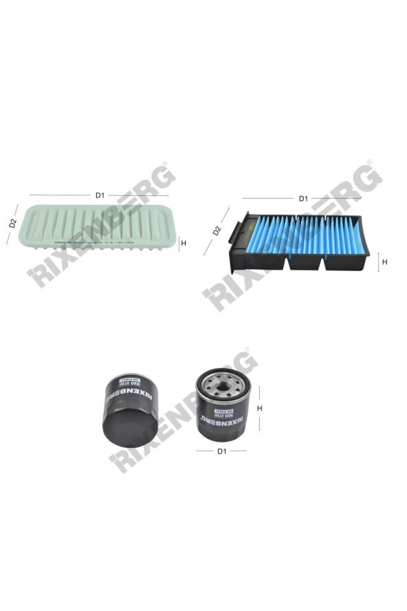 Peugeot 107  1  68 Bg  05 > Rixenberg Filtre Bakım Seti ürün görseli