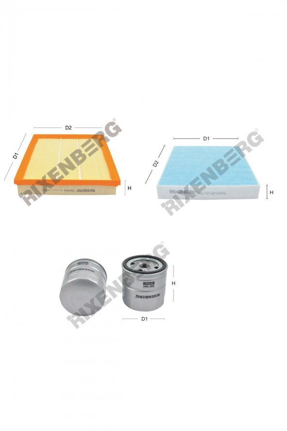 Opel Astra G 1.6 16V 103 Bg  03<>09 Rixenberg Filtre Bakım Seti ürün görseli