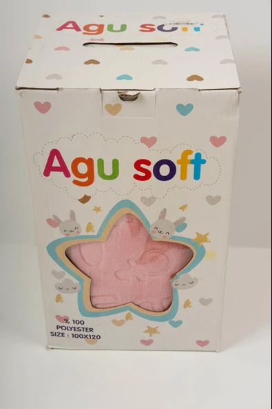 Kabartma Desenli Peluş Bebek Battaniyesi Pembe - 4