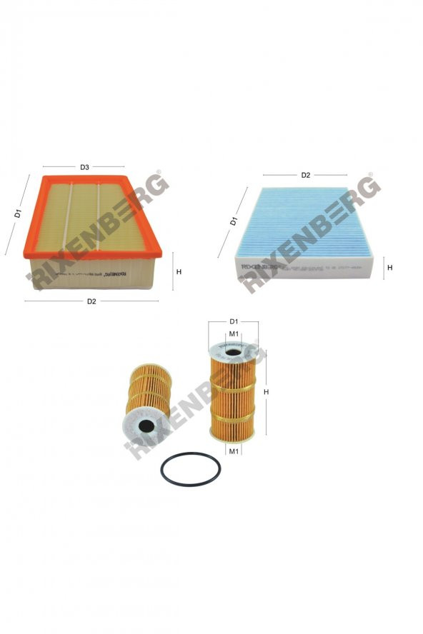 Renault Espace V 1.6 Dci (Jfc) 131 Bg  15 > Rixenberg Filtre Bakım Seti ürün görseli