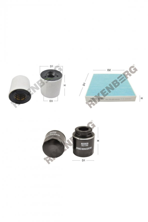 Skoda Fabia II 1.2 Tsi (5J6,5J9) 105 Bg  10<>14  Rixenberg Filtre Bakım Seti ürün görseli