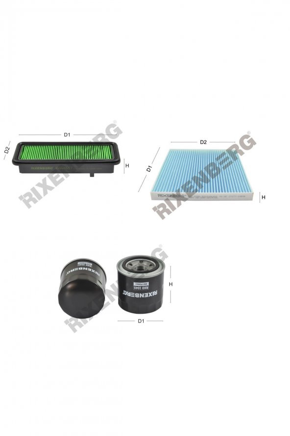 Nissan Micra IV 1.2  98 Bg  10 > Rixenberg Filtre Bakım Seti ürün görseli