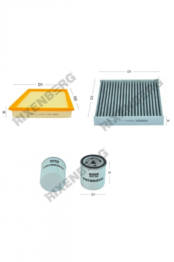 Jaguar F-Pace 2.0 (X761) 241 Bg  16 > Rixenberg Filtre Bakım Seti ürün görseli