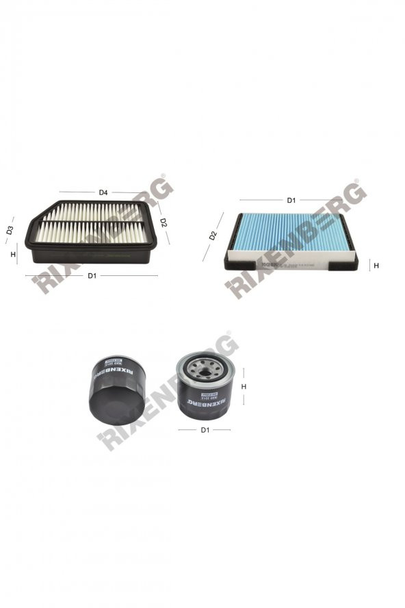 Kia Carens IV 1.6 Gdi 135 Bg  13 > Rixenberg Filtre Bakım Seti ürün görseli 1
