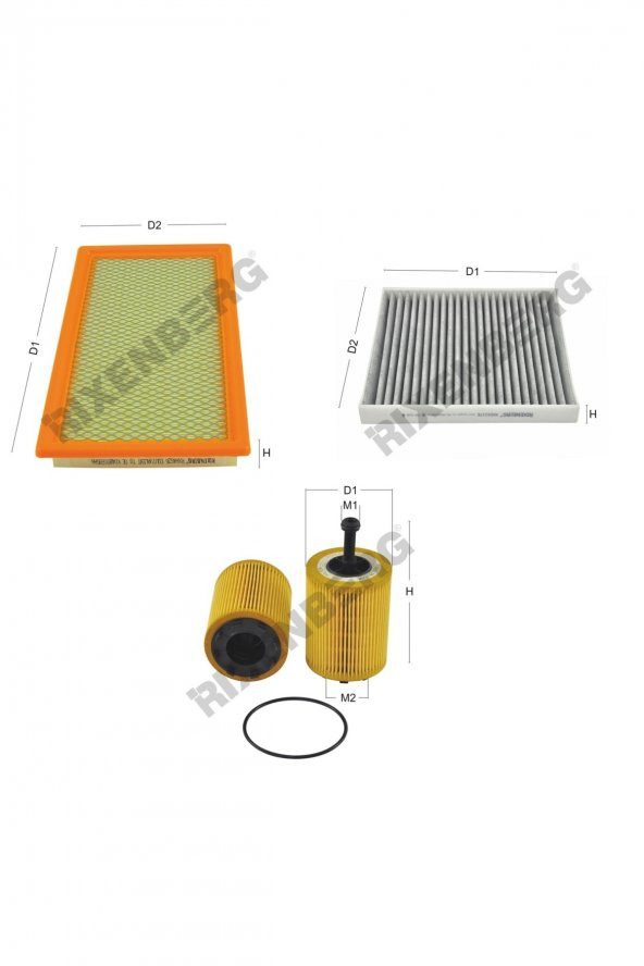 Dodge Caliber 2.0 Crd 140 Bg  06 > Rixenberg Filtre Bakım Seti ürün görseli