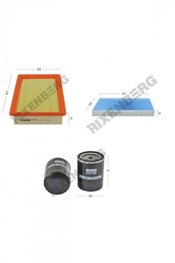 Bmw 525i (E60) 211 Bg  07 > Rixenberg Filtre Bakım Seti ürün görseli