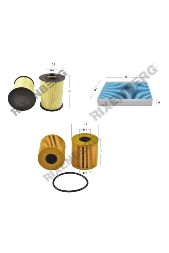 Ford Focus II 2.0 Tdci 110 Bg  07 > Rixenberg Filtre Bakım Seti ürün görseli