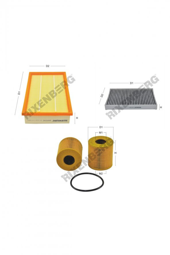 Land Rover Freelander II (L359) 2.2 Td4  150 Bg  10 > Rixenberg Filtre Bakım Seti ürün görseli