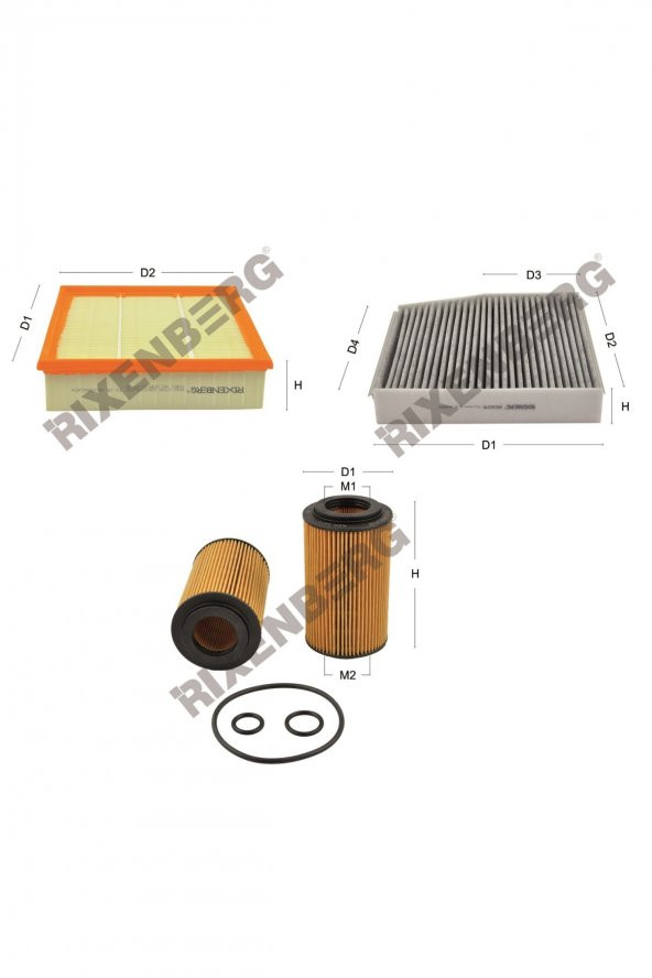 Mercedes A 200 Cdi 1.8 BlueEFFICIENCY (W176) 136 Bg  12 > Rixenberg Filtre Bakım Seti ürün görseli