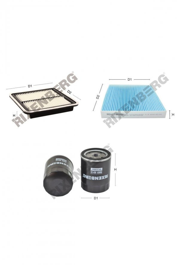 Subaru Outback III 2.0 D  150 Bg  09 > Rixenberg Filtre Bakım Seti ürün görseli