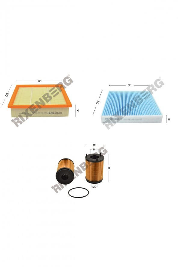 Isuzu D-Max 1.9 Ddi  150 Bg  16 > Rixenberg Filtre Bakım Seti ürün görseli