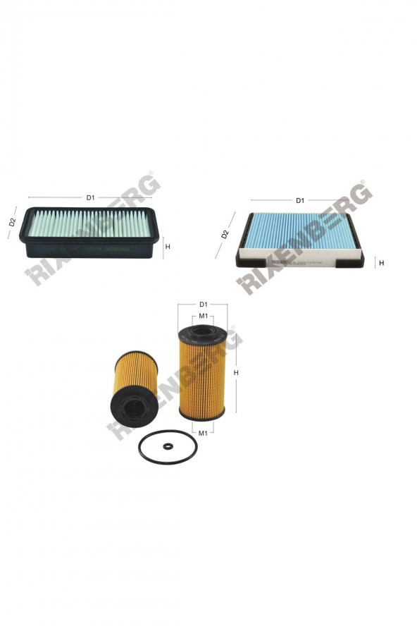 Hyundai Accent III (MC) 1.5 Crdi 110 Bg  06 > Rixenberg Filtre Bakım Seti ürün görseli