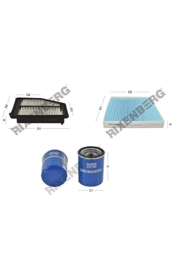 Honda Civic IX 1.6 i-Vtec 125 Bg   12 > Rixenberg Filtre Bakım Seti ürün görseli