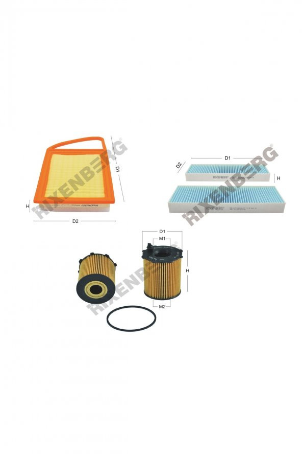 Ds Automobiles 1.6 e-Hdi 112 Bg  11 > Rixenberg Filtre Bakım Seti ürün görseli