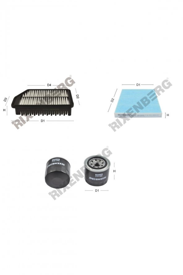Kia Cerato III 1.6 130 Bg  12 >  Rixenberg Filtre Bakım Seti - 1
