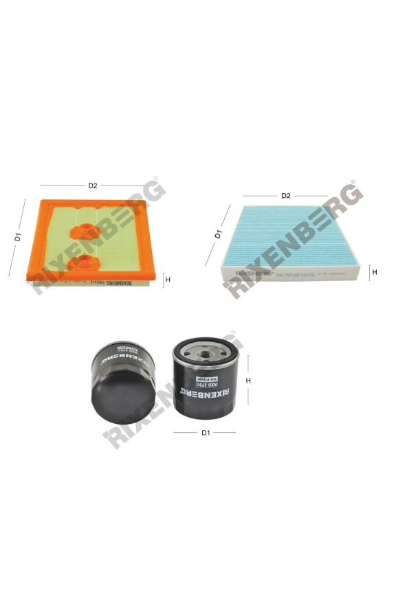 Seat Ibiza V 1.4 Tsi (6J) 140 Bg  13 > Rixenberg Filtre Bakım Seti ürün görseli 1