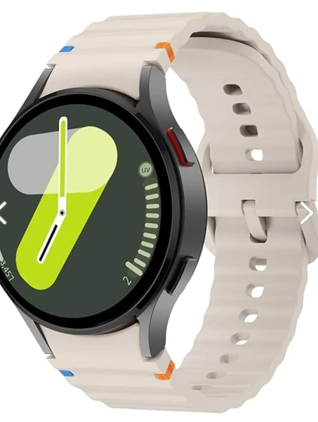 Samsung Galaxy Watch 7 uyumlu sılıkon kordon