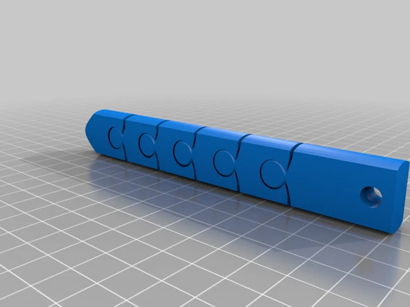 Byr Top mafsallı "Kubotan" anahtarlık T1670994 3D - Resim 2