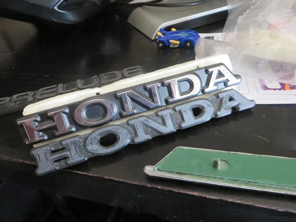 Byr Honda Prelude (1979-1982) Ön ızgara Honda amblemi T1376713 3D - Resim 2